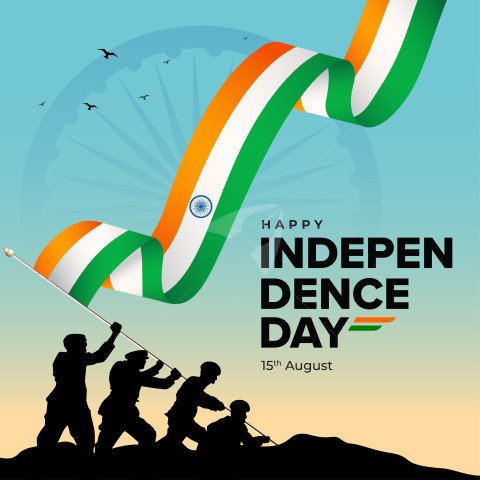 Happy Indian Independence Day Post Banner