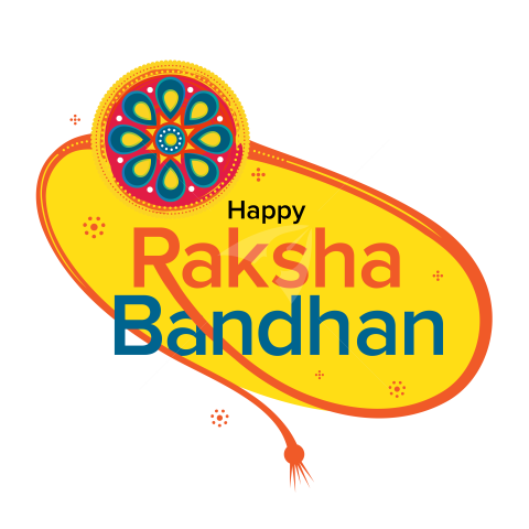 Happy Raksha Bandhan Sticker Design