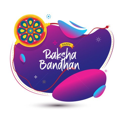 Happy Raksha Bandhan Banner Design Template