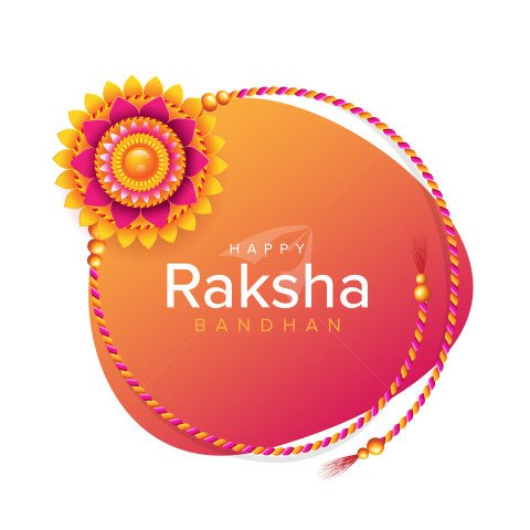 Happy Raksha Bandhan Frame Banner Design