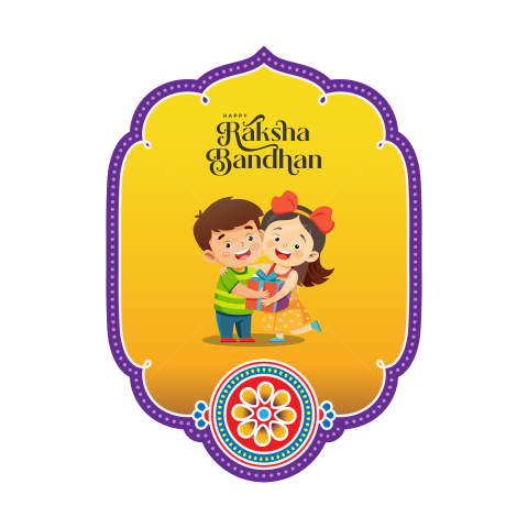 Happy Raksha Bandhan Sticker