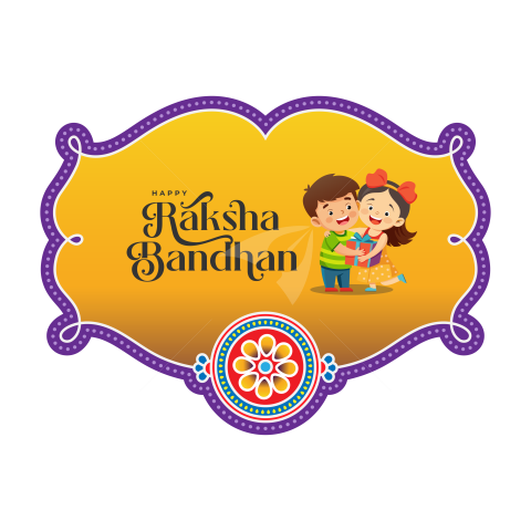 Happy Raksha Bandhan Sticker Png