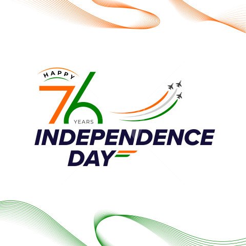 76th Year Independence Day Background