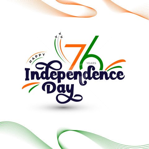 76th Year Independence Day Background Design