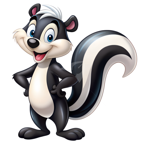 Pepe le pew cartoon character