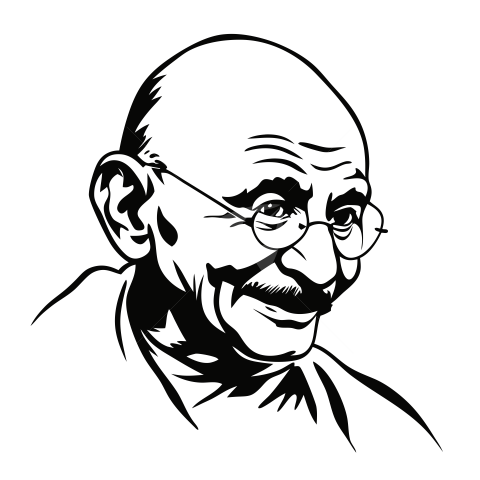 Mahatma gandhi clipart