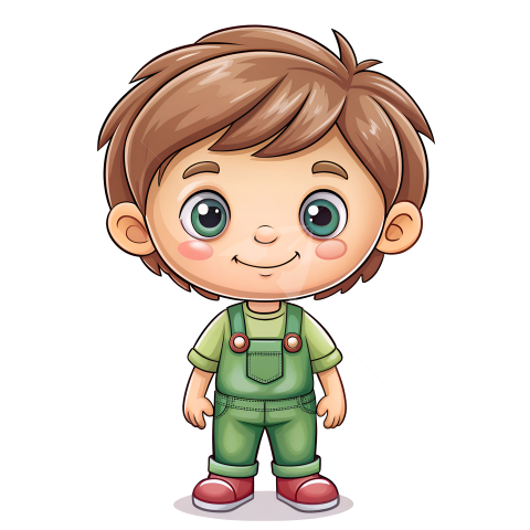 Cute Boy cartoon character