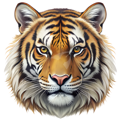 Bengal tiger face png