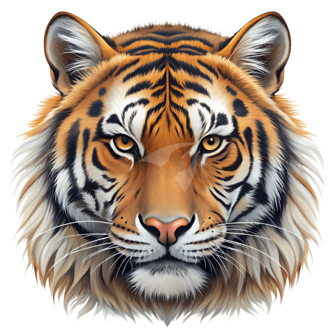 Bengal tiger face png