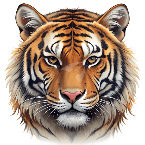 Bengal tiger face png