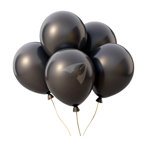 Black balloons Png