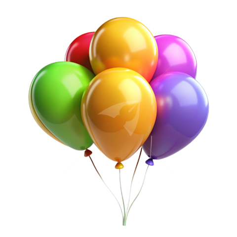 Colorful balloons Png