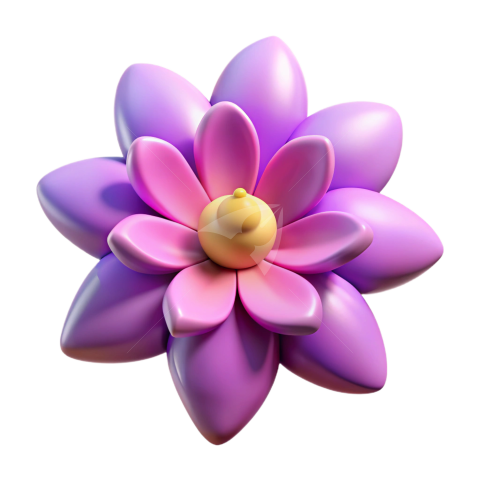 3D Flower Png