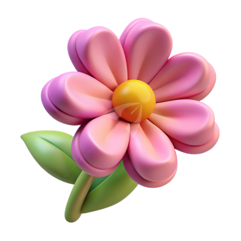 3D Flower Png