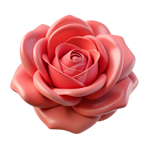 3D Rose flower png