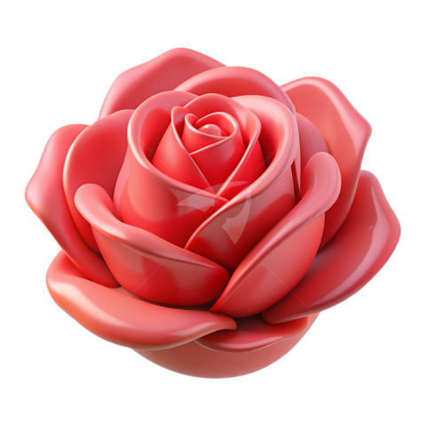 3D Rose flower png