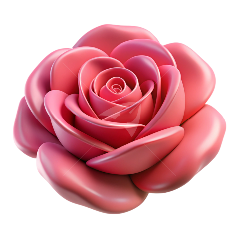 3D Rose flower png