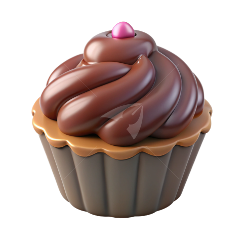 3D Chocolate cup cake