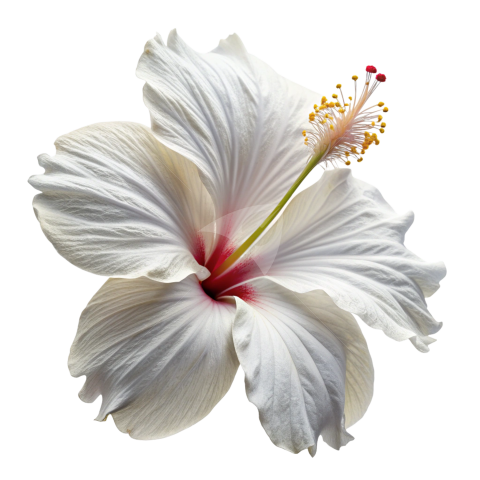 White Hibiscus flower Png