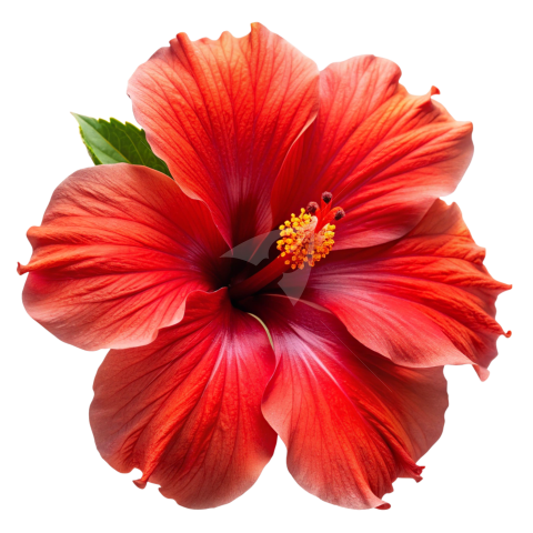 Red Hibiscus flower Png