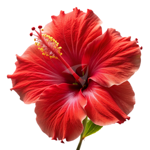 Red Hibiscus flower Png