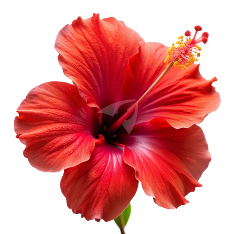 Red Hibiscus flower Png