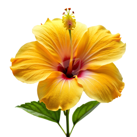 Yellow Hibiscus flower Png