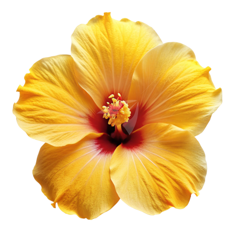 Yellow Hibiscus flower Png