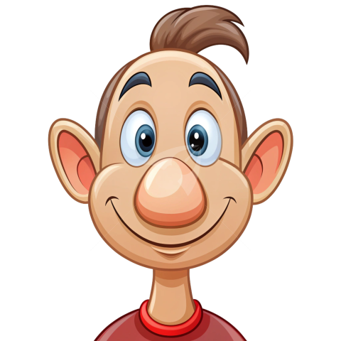 Big nose cartoon character Png