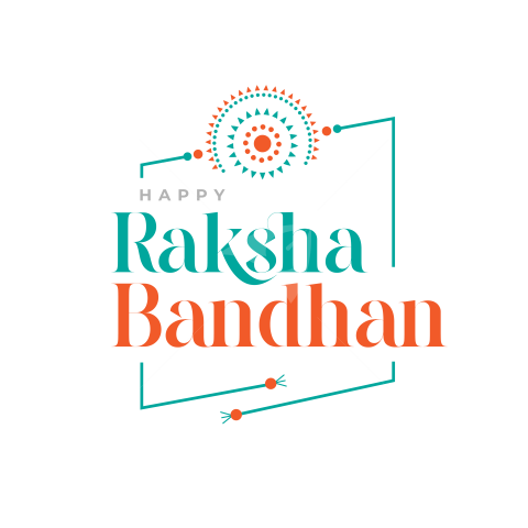 Happy Raksha Bandhan Sticker Design Png