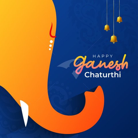 Happy Ganesh Chaturthi Template Illustration