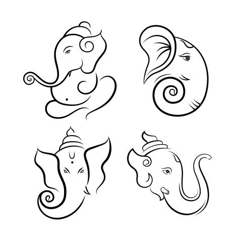 Lord Ganesha Clipart Collection