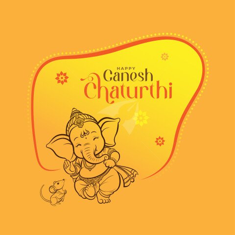 Happy Ganesh Chaturthi Post Design