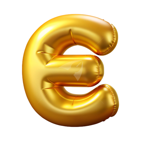 Letter e balloon png