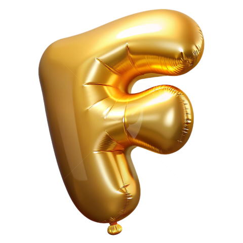 Letter f balloon png