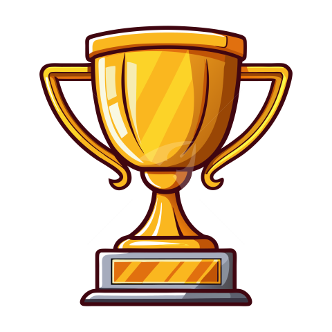 Golden Trophy Vector Cup