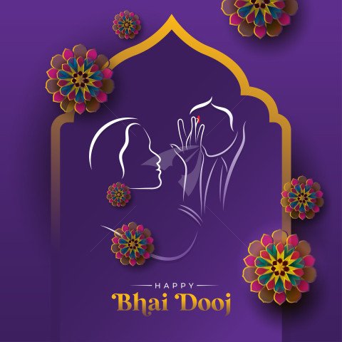 Happy Bhai Dooj Post Template