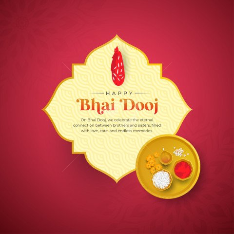 Happy Bhai Dooj Post Greeting Template