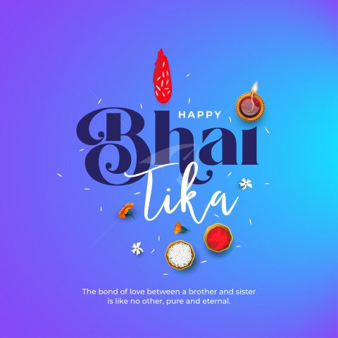 Happy Bhai Tika Nepali Festival Greeting Background