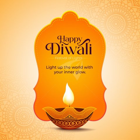 Happy Diwali Wishes Design Template