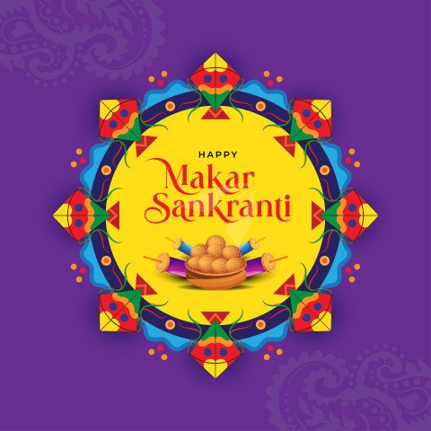 Happy Makar Sankranti Festival Design Template