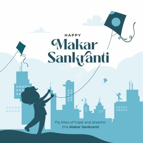 Happy Makar Sankranti Post Design Template