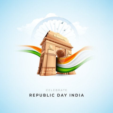 Happy Republic Day Banner Design Template