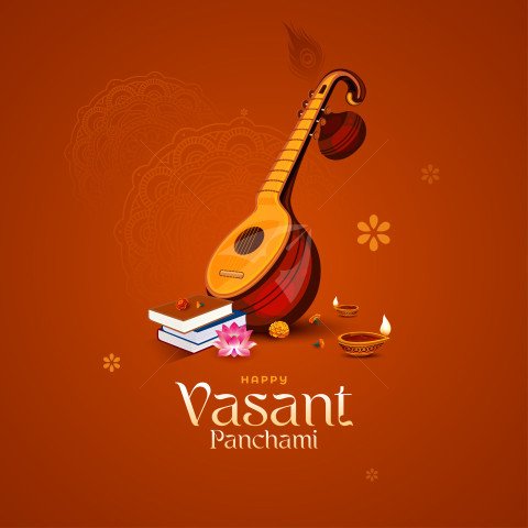 Happy Vasant Panchami Design Template