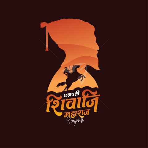 Chhatrapati Shivaji Jayanti Vector Design Template