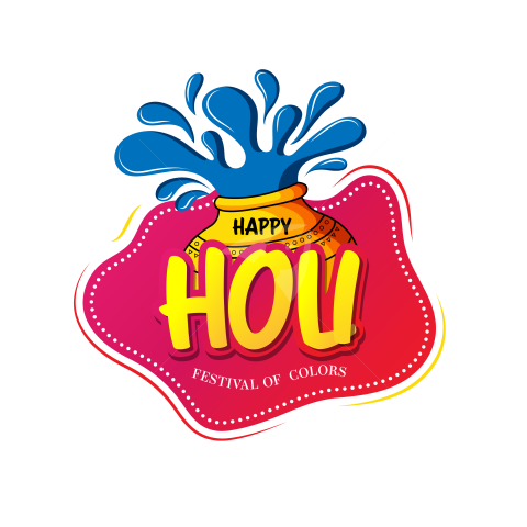 Happy Holi Festival Greeting Template