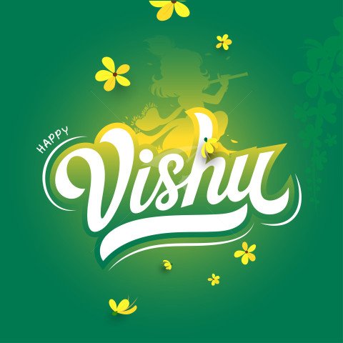 Happy Vishu Background Template Design