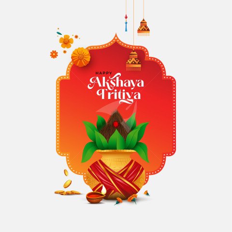 Happy Akshaya Tritiya Post Design Template