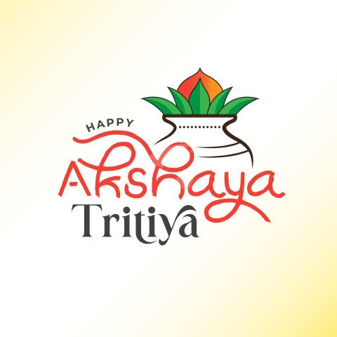 Happy Akshaya Tritiya Vector Design Template