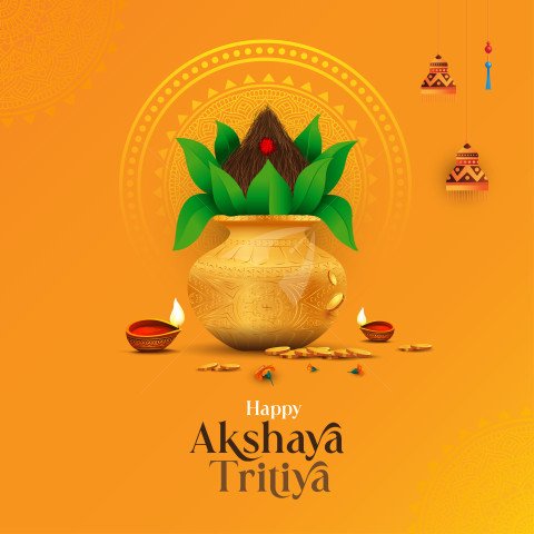 Happy Akshaya Tritiya Post Design Template